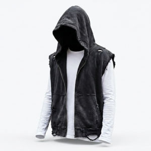 layered-grunge-sleeveless-hoodie